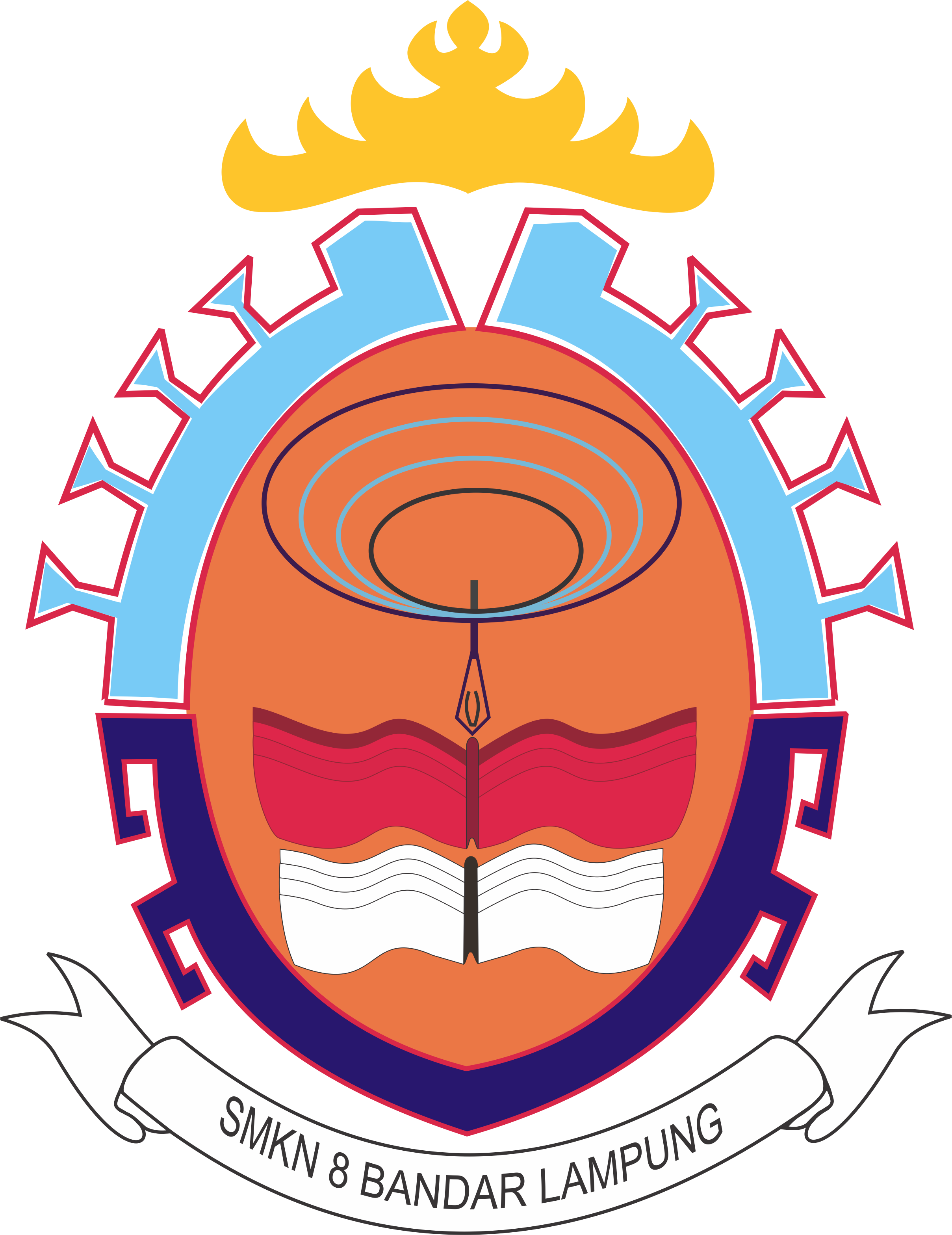 Logo SMK Negeri 8 Bandar Lampung